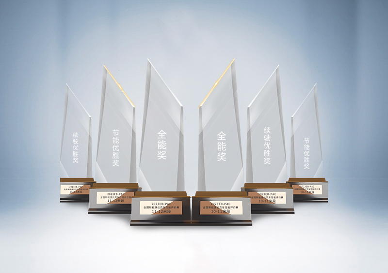 宇通10.5米和12米宇光造型純電動公交車斬獲“全能獎”“節(jié)能優(yōu)勝獎”和“續(xù)駛優(yōu)勝獎”全部六項大獎——2023EB-PAC全國新能源公交車性能評價賽