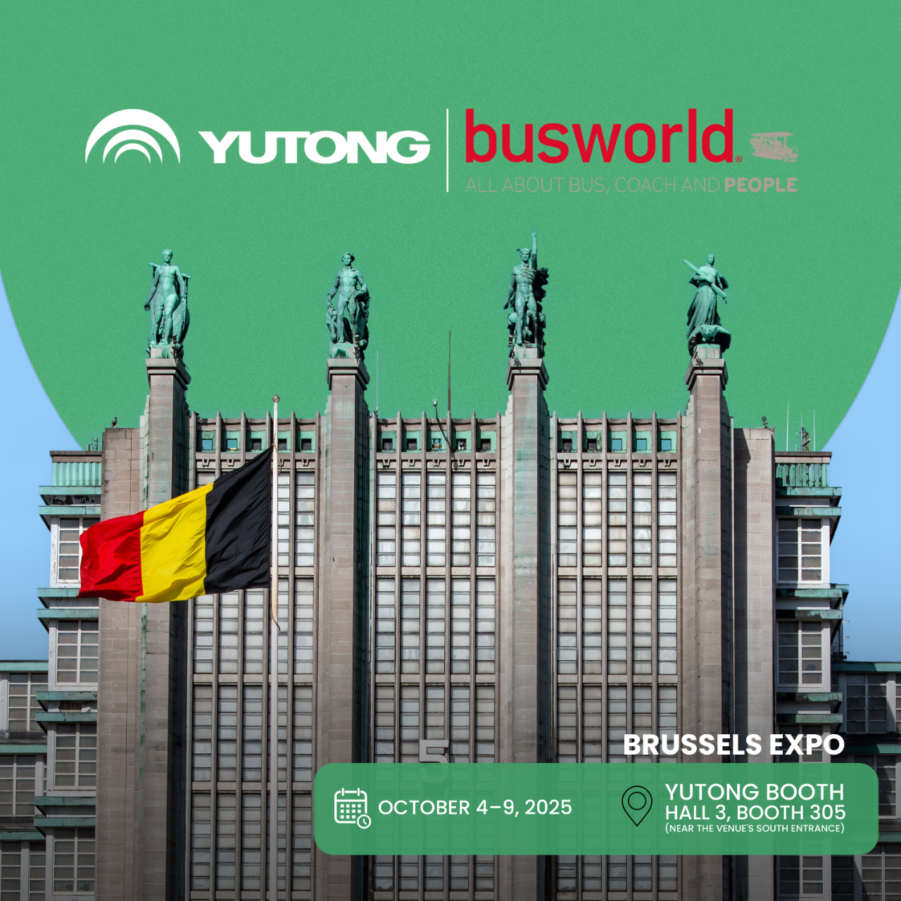 Think Eco, Move Green！宇通客車邀您共赴2025比利時車展